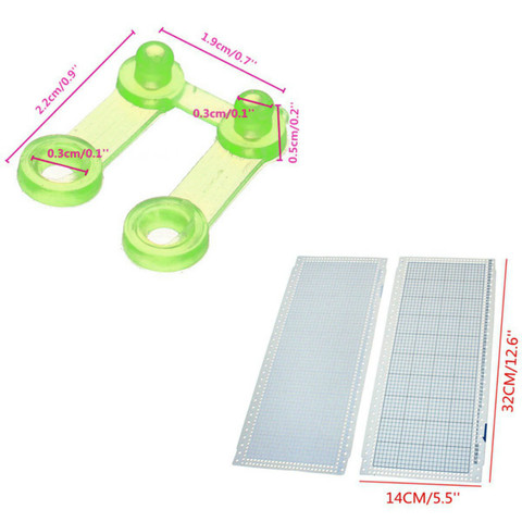 Carte poinçon 24 points 10 feuilles + 4 Clips pour Machines à tricoter Brother Kh860 Kh260 cartes poinçon bricolage artisanat pull accessoire ► Photo 1/6