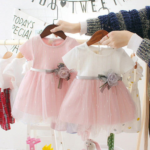 Robes de fille 1 an bébé fille anniversaire robe née tutu fête fête  vêtements bébé baptême enfant tenue enfant mignon été