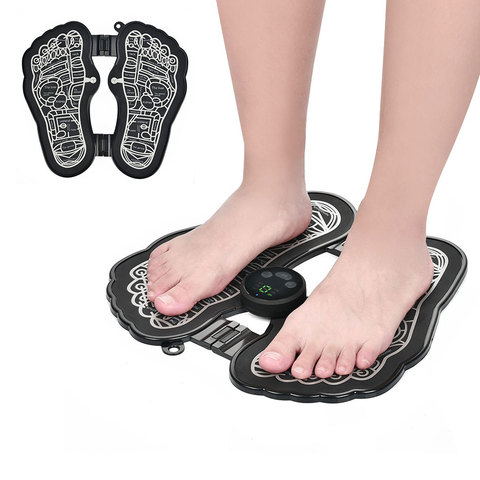 Électrique EMS pied masseur Pad pliable pied Massage tapis pieds stimulateur musculaire améliorer la Circulation sanguine soulager la douleur santé Ca ► Photo 1/5