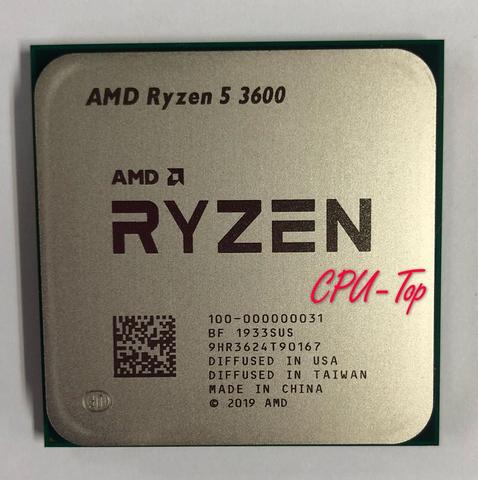 AMD Ryzen 5 3600 R5 3600 3.6 GHz Six cœurs douze fils processeur d'unité centrale 7NM 65W L3 = 32M 100-000000031 Socket AM4 ► Photo 1/1