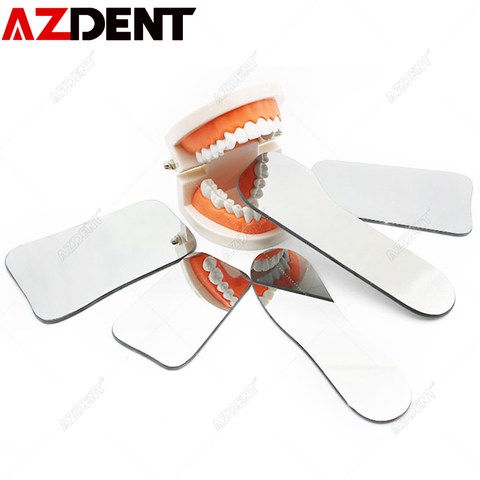 Azdent – miroir de photographie dentaire, orthodontique, Double face, outils dentaires, verre, 5 pièces/ensemble ► Photo 1/6