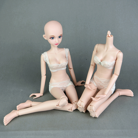 Poupée XINYI en 3D, yeux nus, jouets originaux de 45cm, corps de poupée originale, avec articulation à Double genou, pour Cosplay, à faire soi-même, 1/4 BJD ► Photo 1/6