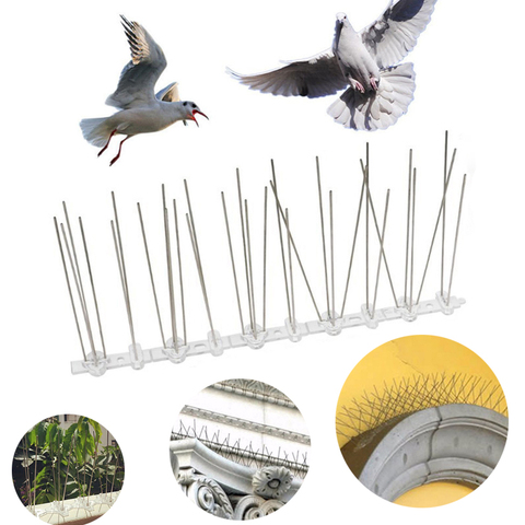 Vente chaude en plastique oiseau et Pigeon pointes Anti oiseau Anti Pigeon pic peur oiseaux antiparasitaire oiseau répulsif approvisionnement de jardin ► Photo 1/6