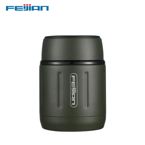 Thermos de nourriture de FEIJIAN, pot de nourriture, boîtes de Thermos portatives d'affaires, boîte à déjeuner isolée, 500ML, récipient d'acier inoxydable ► Photo 1/6