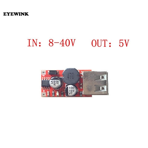 Module de chargeur USB de voiture 6-24V 12V/24V à 5V 3A, convertisseur abaisseur DC, module d'alimentation 12v 5v ► Photo 1/1