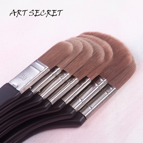 3923 haute qualité coréen synthétique cheveux huile acrylique aquarelle Art brosse Style libre multifonctionnel peinture outil Art fournitures ► Photo 1/6