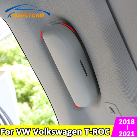 Voiture porte-lunettes lunettes de soleil boîte de rangement étui pour VW VOLKSWAGEN T-ROC TROC 2022 pièces de rechange accessoires ► Photo 1/6