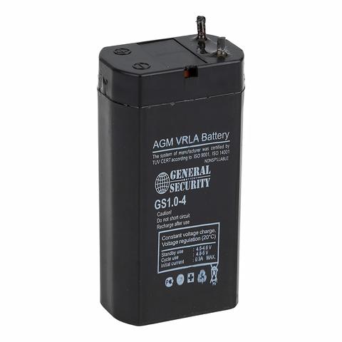 Batterie au plomb GS 1-4 (4 V, 1 AH) pour lampe de poche (batterie rechargeable), sécurité générale ► Photo 1/1