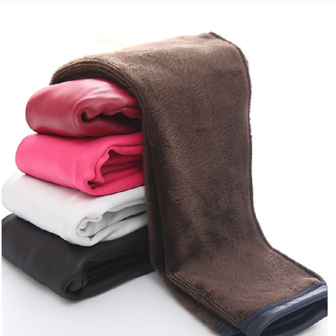 Legging d'hiver en cuir Pu pour fille, pantalon molletonné chaud pour enfants de 3 à 10 ans, grande vente ► Photo 1/3