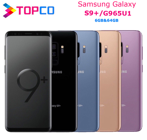 Samsung Galaxy S9 + S9 Plus G965U G965U1 téléphone Mobile Android 4G débloqué Octa Core Snapdragon 845 6.2 