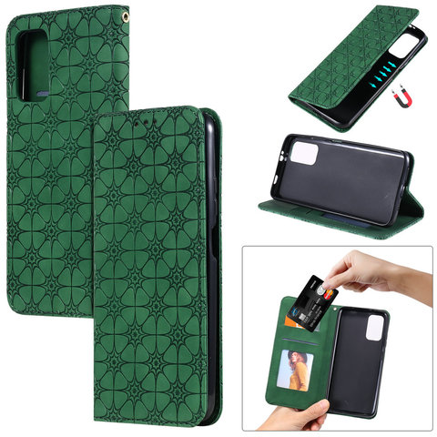 Coque à rabat en cuir gaufré pour Xiaomi, étui portefeuille résistant aux chocs pour Redmi 9 T T9 2022 ► Photo 1/6