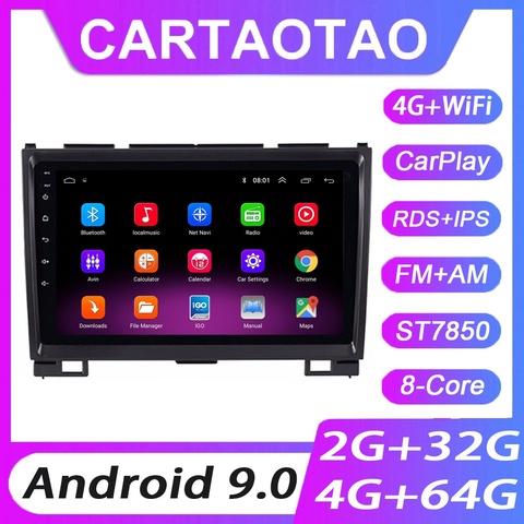 Android 9.0-autoradio 4 go + 64G | Lecteur multimédia IPS RDS, WIFI, Navigation GPS, pour grand mur Hover H5 H3 2011-2016 2din ► Photo 1/6