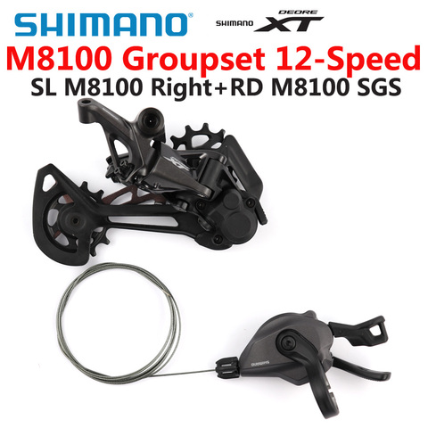 SHIMANO SLX XT M8100 M7100 groupe VTT groupe 1x12-Speed SL + RD M8100/M7100 dérailleur arrière M8100/M7100 manette de vitesse ► Photo 1/3