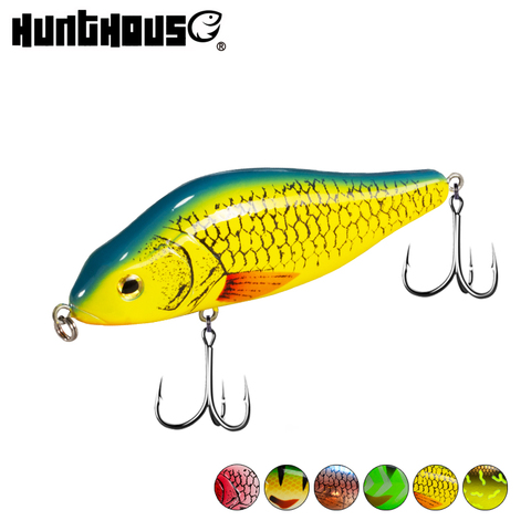 Hunthouse – leurre rigide coulant vibrant jerkbait, appât artificiel idéal pour la pêche au brochet ou au maskinongé, 100mm, 32g ► Photo 1/6