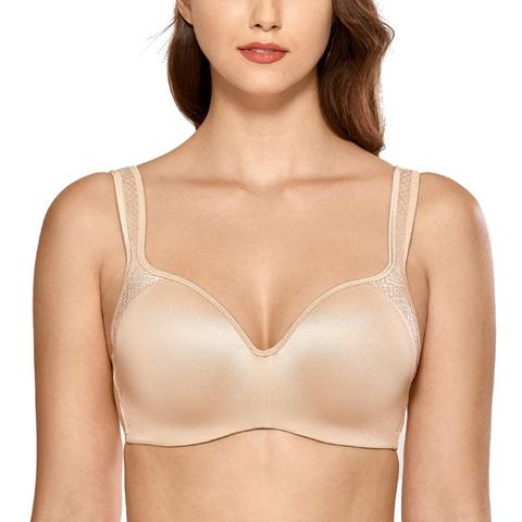 Soutien gorge à armatures femme balconnet sans couture soutien gorge Contour légèrement rembourré ► Photo 1/6