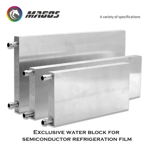 Bloc de refroidissement à eau en aluminium, radiateur de processeur, puce à semi-conducteurs de haute technologie 80x160 80x250mm 125x250mm ► Photo 1/5