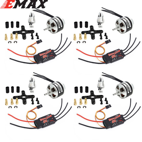 Moteur sans balais EMAX XA2212 KV820 / KV980/KV1400, avec Emax simonik 20A ESC 1045, accessoires pour quadrirotor RC F450 F550 ► Photo 1/6