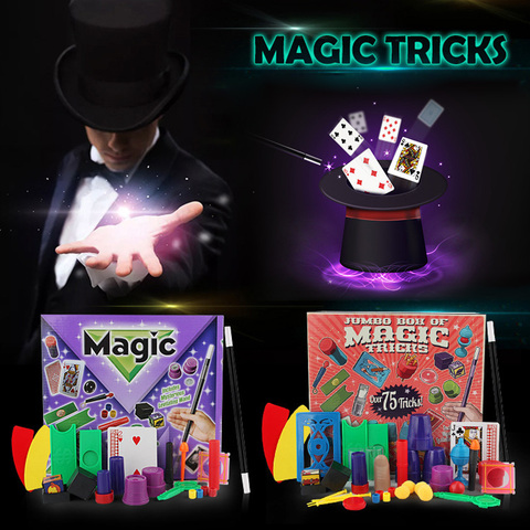 Ensemble d'accessoires magiques amusants pour enfants, jouets de tours de magie, Kit de magie pour débutants, accessoires de spectacle de magie, Puzzle magique, nouvelle collection ► Photo 1/6