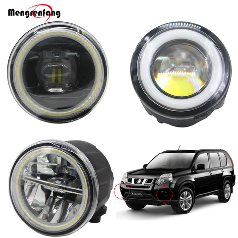 2 X voiture LED antibrouillard Halo anneau ange oeil jour lumière 12V pour Nissan x-trail T31 2007 2008 2009 2010 2011 2012 2013 ► Photo 1/5