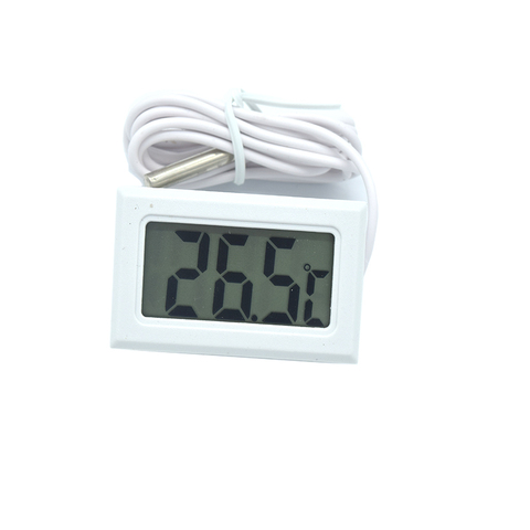 Thermomètre numérique LCD Mini,-50 ~ 110 degrés, pour congélateur, réfrigérateur, sonde intérieure et extérieure, 1M 2M ► Photo 1/6