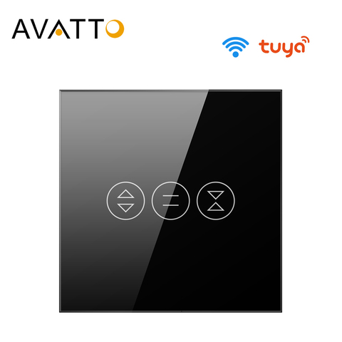 AVATTO Tuya EU WiFi interrupteur à rideau pour moteur électrique volet roulant, stores domotique intelligente travail pour Alexa,Google Home ► Photo 1/6