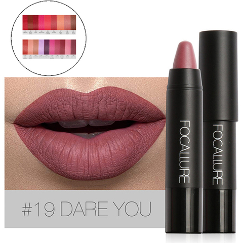 FOCALLURE – Rouge à lèvres mat imperméable, parfait maquillage facile à porter, disponible en 19 couleurs ► Photo 1/6