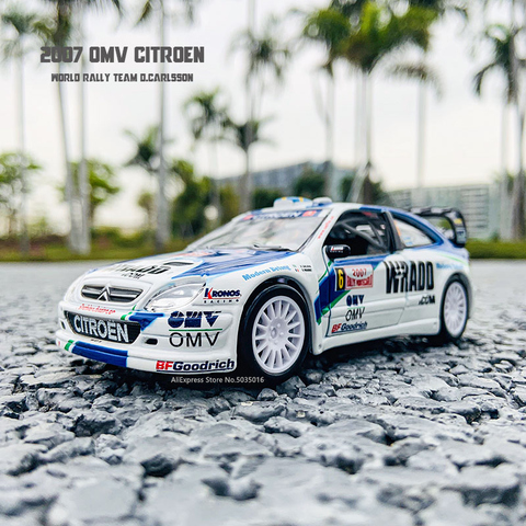 Bburago 1:32 2007 Omv Citroen World rallye Team D.Carlsson alliage voiture modèle collection cadeaux jouet ► Photo 1/6