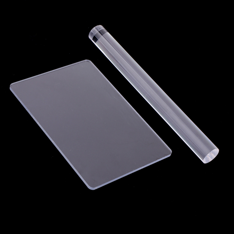 2 pièces/ensemble acrylique rouleau à pâtisserie barre bâton rouleau Brayer polymère argile sculpture poterie outils bricolage modélisation argile extrudeuse outils ► Photo 1/6