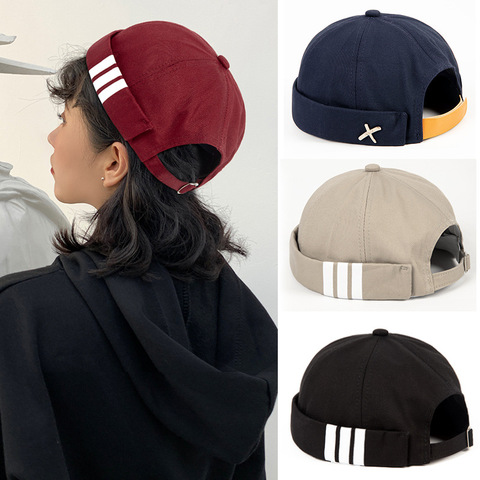 Hommes femmes propriétaire chapeau automne mode bonnets casquettes coton réglable Beanie chapeaux mode rue Melon casquettes unisexe ► Photo 1/6