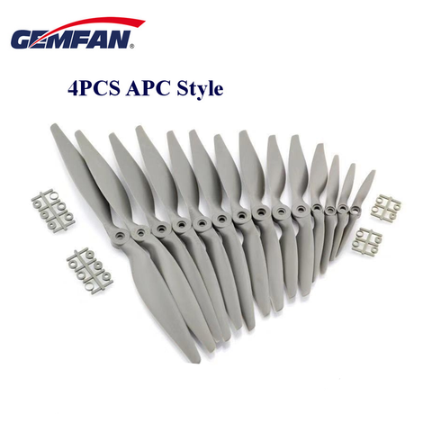 Gemfan APC Hélice En Nylon 5050 6040 7050 7060 8040 8060 9045 9060 1050 1060 1070 1155 1260 1365 1470 Prop Pour Avion RC ► Photo 1/1