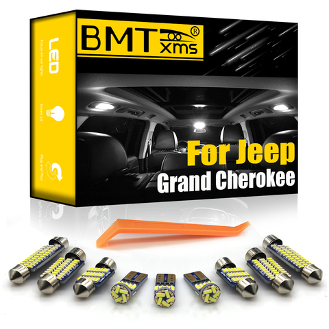 BMTxms – Kit d'ampoules LED pour intérieur de véhicule, Canbus, accessoires d'éclairage de voiture, pour Jeep Grand Cherokee ZJ WJ WK WK2 1993 – 2022 ► Photo 1/6