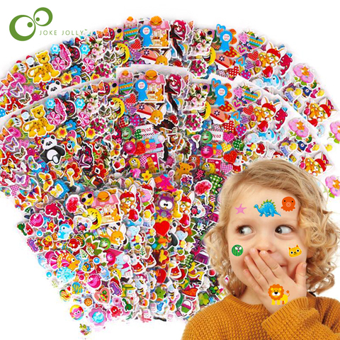 GYH – autocollants 3D bouffants en vrac pour enfants, 40 20 feuilles différentes, pour fille et garçon, cadeau d'anniversaire, Scrapbooking, enseignants, animaux, dessin animé ► Photo 1/6