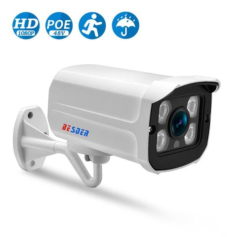 BESDER Large Angle 2.8mm 720 p 960 p 1080 p IP Caméra de Surveillance Étanche P2P RTSP Bullet CCTV Caméra alerte Email XMEye En Plein Air ► Photo 1/6