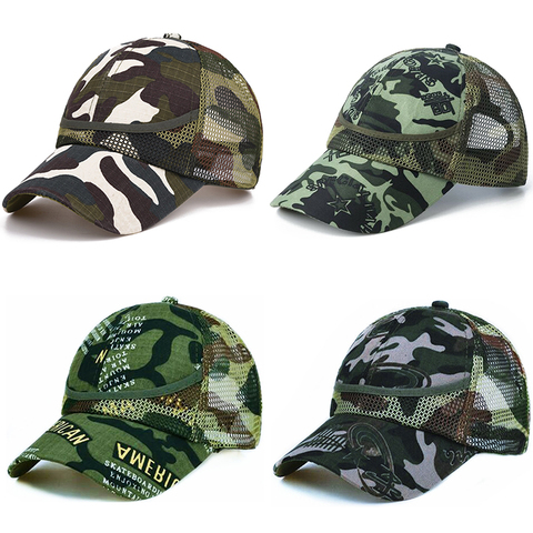 Casquette de Baseball Camouflage en filet | Casquette de Camouflage d'extérieur pour bébé garçon, casquette pour enfants, casquette d'été automne pour garçons et filles, chapeaux à filet pour enfants 3-9 ans ► Photo 1/6