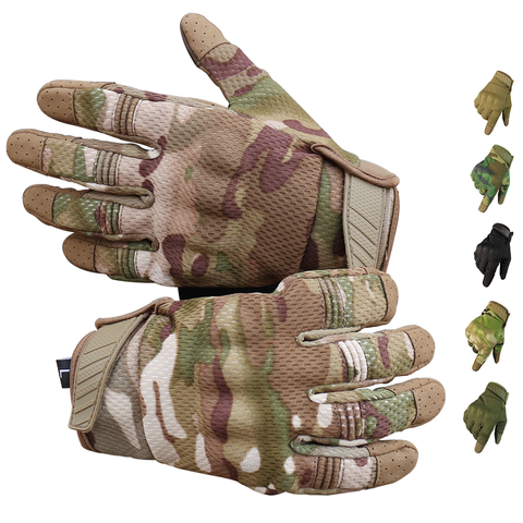 Gants d'équitation antidérapants pour hommes, équipement de protection pour vélo, moto, écran tactile, Sports de plein air ► Photo 1/6