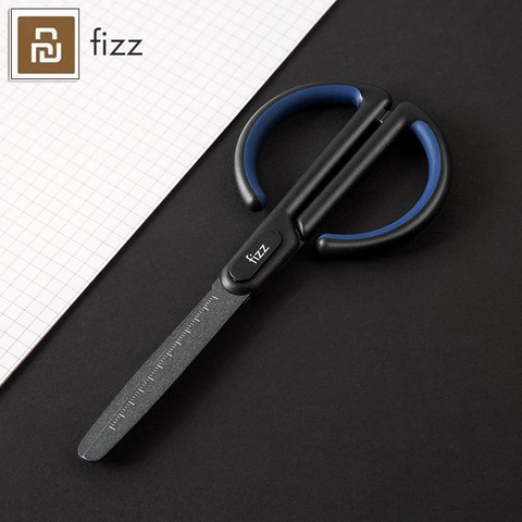 Xiaomi Mijia Youpin Fizz téflon ciseaux échelle marque sûre arrondie tête de coupe fluor processus de revêtement bureau papeterie ciseaux ► Photo 1/6