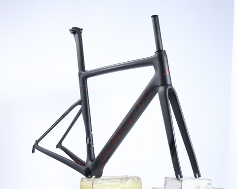 Cadre de vélo de route en fibre de carbone 700C, peinture personnalisée, fourche, nouveau modèle 2022 ► Photo 1/5