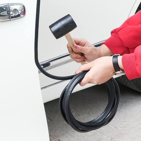 Protège-bords de porte de voiture en forme de U, Protection d'étanchéité en caoutchouc, adaptée à la plupart des voitures ► Photo 1/6