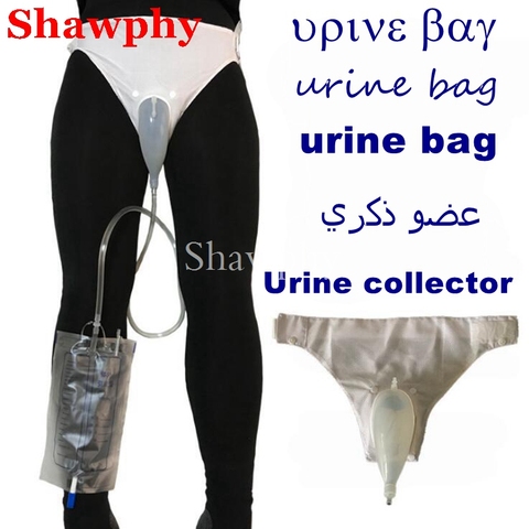 Plus âgé hommes femme Silicone collecteur d'urine sac adultes un avc urinoir d'incontinence urinaire avec cathéter toilette ► Photo 1/4