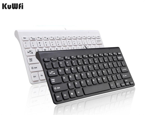 KuWFi nouveau clavier Ultra mince silencieux petite taille 78 touches Mini clavier multimédia USB pour ordinateur portable Macbook ► Photo 1/6