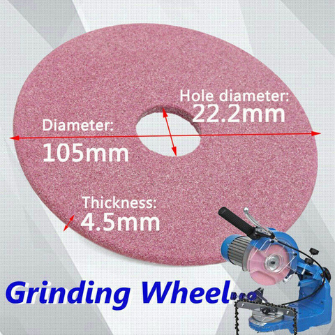 Roue Abrasive en céramique Non tissée 105x4.5mm, pour affûteuse de tronçonneuse 3/8 