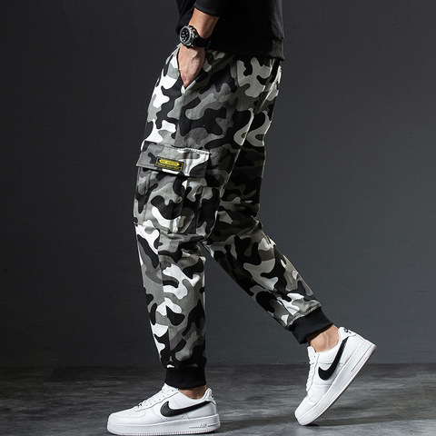 Printemps et automne pantalons pour hommes pantalons de survêtement Camouflage décontracté grande taille pantalons de survêtement pour hommes pantalons de sport pantalons de Jogging hommes ► Photo 1/6