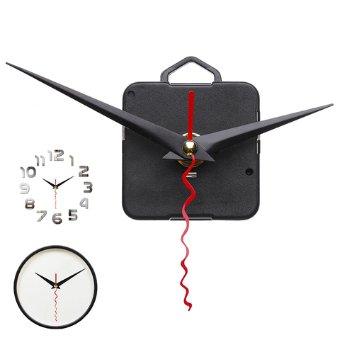 1 ensemble classique silencieux Quartz horloge mouvement trois mains mécanisme pièces ensemble Kit horloge à faire soi-même pièces accessoires horloge murale décor à la maison ► Photo 1/6