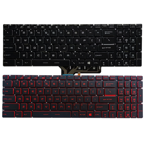 Nouveau clavier américain d'ordinateur portable, pour MSI GE72 6QC 6QD 6QE 6QF 6QL ► Photo 1/6