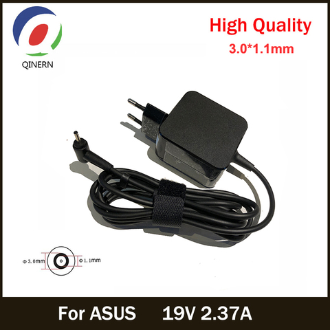 Chargeur pour ordinateur Asus Zenbook, adaptateur 19V, 2,37 a, 45W, 3.0x1.1mm, adaptateur pour ordinateur portable Asus Zenbook C200, UX21, UX21E, UX31UX31E, UX31K, UX32, UX42E, ADP-45AW ► Photo 1/6