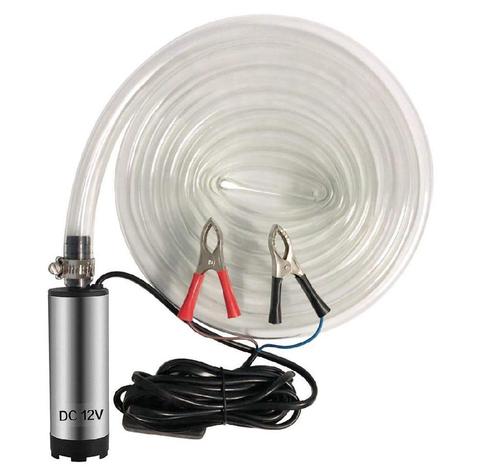 Pompe Submersible électrique de cc 12 V pour pomper la coquille d'acier inoxydable de l'eau de gazole 12L/min pompe de transfert de carburant 12 V Volt ► Photo 1/6