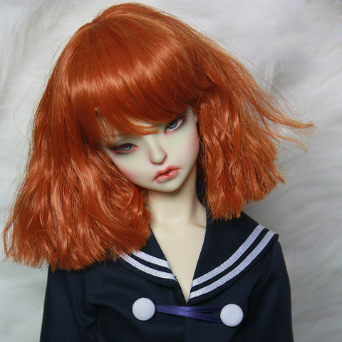 1/3 1/4 1/6 1/8 cheveux ondulés haute température mode court Style fil BJD perruque ► Photo 1/4