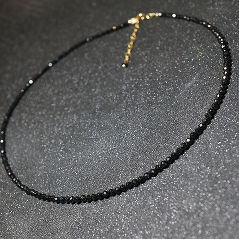 JCYMONG – collier ras du cou court en perles de pierre noires pour femmes, Simple, à la mode, clavicule, chaîne, bijoux ► Photo 1/5