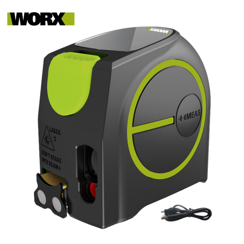 Worx – distancemètre Laser WE085 40M, télémètre à Roulette électronique, mesure numérique Laser trena metro télémètre à bande Laser ► Photo 1/6