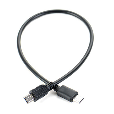 1pc Micro USB mâle vers Mini USB mâle adaptateur de données convertisseur câble cordon câble de données 25cm ► Photo 1/4